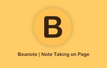 Beanote - Note Taking on Web Pages