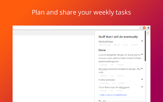 Weekdone – Plan and share your weekly tasks